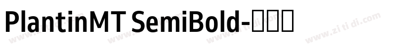 PlantinMT SemiBold字体转换